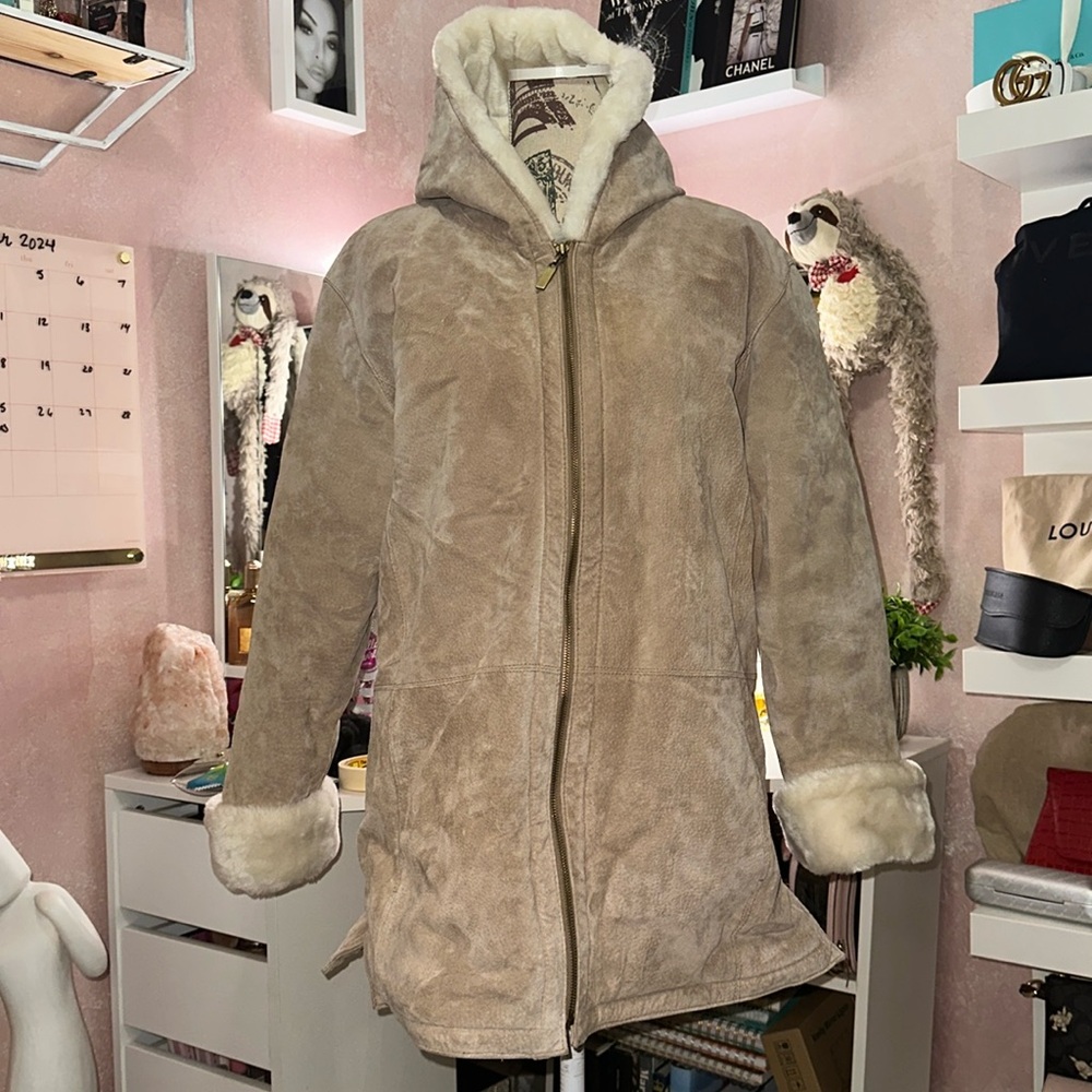 St.Johns washable suede coat
